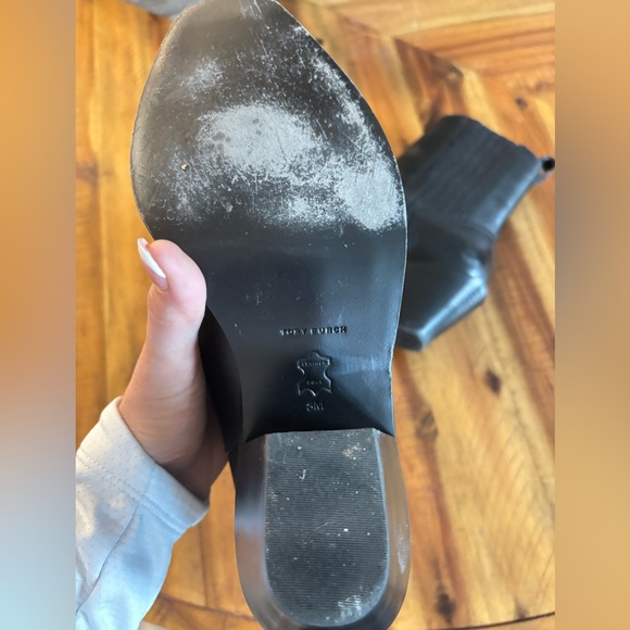 Tory Burch Black Heeled Boots - Picture 3 of 3